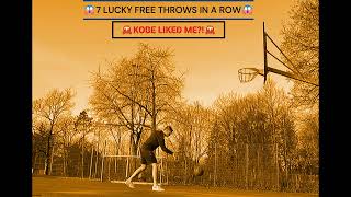 🔥DAY 692 PRACTICING FREE THROW🔥7 CRAZY FREE THROWS IN A ROW😱 [upl. by Selemas]