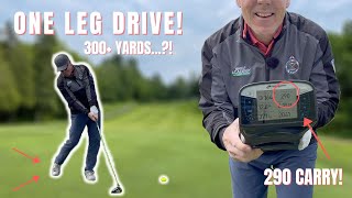 HIT YOUR DRIVER CONSISTENTLY 300 YARDS ON ONE LEG🚀🚀 How can no weight shift go same distance🤔 [upl. by Anaynek874]