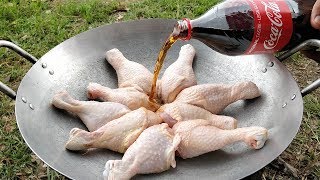 Tasty Roasted Chicken Drumstick with CocaCola  Chicken Drumstick Cooking Recipe [upl. by Eylhsa]