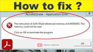 Fix referenced memory at 0x00000000 The Memory could not be read  Application error solved 2022 [upl. by Eisor805]