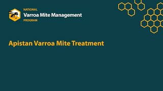 Varroa Apistan Treatment [upl. by Bisset]