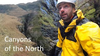 Solo Canyoning in the northwest Highlands of Scotland [upl. by Nidnerb558]