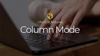 How to use column mode in UltraEdit text editor [upl. by Okwu551]