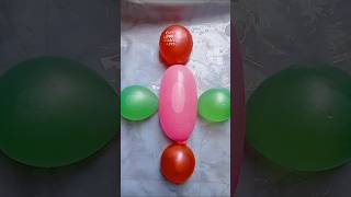 🔴🟣Pinked colour big papaya water balloons pop reverse asmr shortvideo ❤️❤️💕💕 [upl. by Trawets]