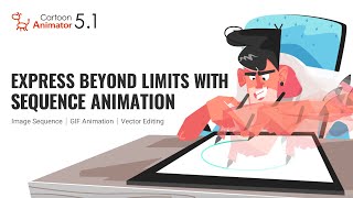 Cartoon Animator 51 Image Sequence  GIF Animation  Vector Roundtrip Editing [upl. by Whipple803]