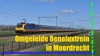 NSI 186 006 komt met de Beneluxtrein langs Moordrecht gereden 4K [upl. by Htenaj]