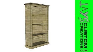 SketchUp  Pocket Hole Bookcase  099 [upl. by Zil26]