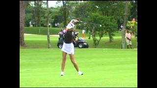 Natalie Gulbis Golf Swing [upl. by Wrennie]