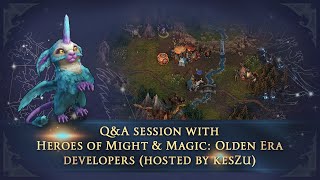 QampA session with Heroes of Might amp Magic Olden Era developers hosted by kesZu [upl. by Ynitsed574]