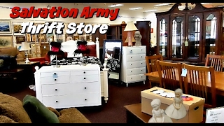 Salvation Army Thrift Store  Great Quality Furniture And Deals [upl. by Jethro361]