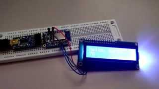 I2c LCD on the ESP8266 HUZZAH [upl. by Erlin]