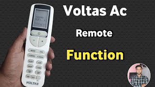 Voltas ac remote control operation [upl. by Meehahs741]