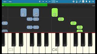 Beginner Piano Tutorial Jingle Bells  TwoHand Easy Arrangement with Synthesia Cues [upl. by Born]