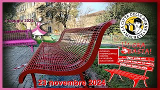 Inaugurazione Panchina Rossa Malnate 23112024 [upl. by Mouldon28]