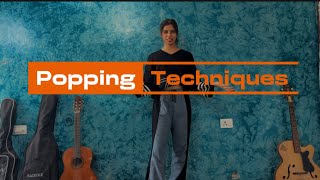 POPPING DANCE  KEY TECHNIQUES  BY LAKSHITA [upl. by Naitsihc929]