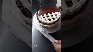 Chocolate Cake design  How to Make Yummy chocolate Cake viral cake shorts trending video [upl. by Plunkett187]