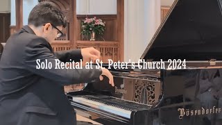 Highlights from Solo Lunchtime Recital at St Peters Church St Albans  May 2024 [upl. by Enimsaj]