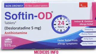 SoftinOD tablet uses in urdu  Desloratadine tablet uses in urduHindi  Benefits Side effects [upl. by Nosnorb546]