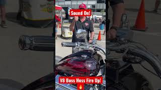 LISTEN to how amazing this V8 Boss Hoss Motorcycle Sounds motorcycle [upl. by Yug]