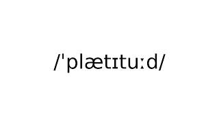 platitude noun meaning meanings definition definitions phonetics pronunciation advanced en [upl. by Webster]