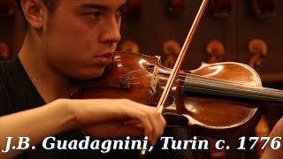 JB Guadagnini Turin c 1776  Violin Demonstration [upl. by Sofie]