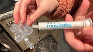 Medi Frida the AccuDose Pacifier Baby Medicine Dispenser by FridaBaby [upl. by Godewyn]