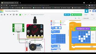 How make a simple project with Microbit in Tinkercad [upl. by Dincolo367]