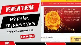 Review theme mỹ phẩm trị nám Y Vam Theme flatsome rẻ đẹp khanhduc channel [upl. by Audra415]