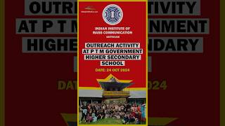 Outreach Activity at PTM Government Higher Secondary School iimc [upl. by Obediah]