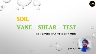 VANE SHEAR TEST [upl. by Susy]