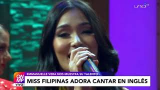 Reina Hispanoamericana Filipinas 2021 Emmanuelle Vera  Full Interview [upl. by Eylk]