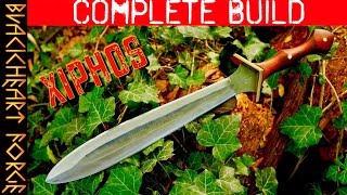 Making a XIPHOS Short Sword Complete Build by Blackheart Forge [upl. by Dnomrej528]