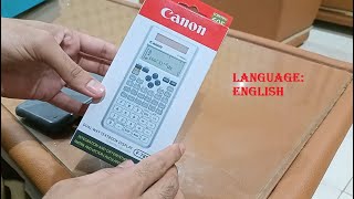 HOW TO SAVE OR STORE DATA IN A CALCULATOR  CANON F789SGA  ENGLISH  WAQIBS [upl. by Veal327]