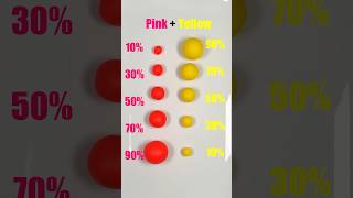 Pink Vs Yellow very satisfying Color Mixing colormixing art [upl. by Begga]