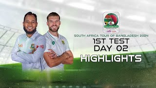 Bangladesh vs South Africa  Highlights  1st Test  Day 2  South Africa tour of Bangladesh 2024 [upl. by Sordnaxela]