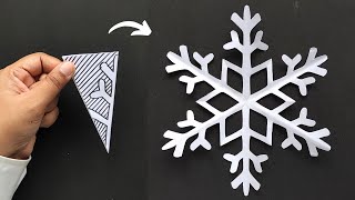 How to make Snowflakes out of paper  DIY Paper Snowflake  Christmas Decorations  Snowflake [upl. by Truelove]