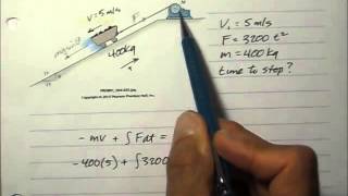 Dynamics 152b Impulse Momentum [upl. by Girardo]