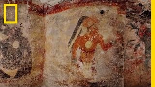 Mysterious Maya Calendar amp Mural Uncovered  National Geographic [upl. by Aenal]