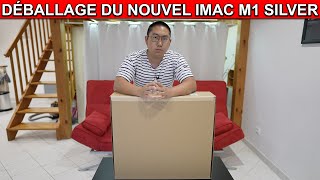 Déballage du nouvel Apple iMac 24 Pouces puce M1 Silver 2021 [upl. by Etennaej]