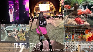 Travel Vlog Girls To Dallas  Nicki Concert Wonder Bar Lit Nights  More [upl. by Nospmis493]