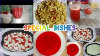 special healthy RecipesCarrot jousCustard strawberry 🍓 jelly Achari pasta recipeKarachi life [upl. by Sherburn]