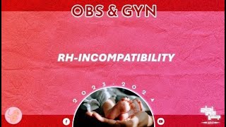 L25  RH incompatibility  Erythroblastosis Fetalis  Obstetrics [upl. by Leakcim]