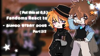 ★ Fandoms React To Bungo stray dogs  bsd ★   Dazai part   Put this at 05x [upl. by Lebasiairam]