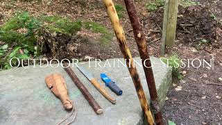 Outdoor Training Session – Staffs Knives amp more [upl. by Ahsitruc]