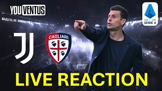 Live Reaction Juventus  Cagliari  Serie A 7 Giornata [upl. by Anahsahs]