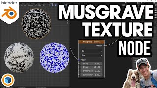 How to Use the MUSGRAVE TEXTURE NODE in Blender [upl. by Ahkos]