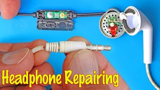 How to repair handsfree headset earphone headphone jack pin speaker not working easily at home [upl. by Niven969]