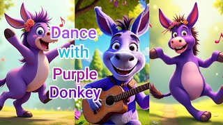 Purple Donkey Show  Donkey Song  Donkey Hodie  Happy Donkey  Donkey Cartoon [upl. by Mather]