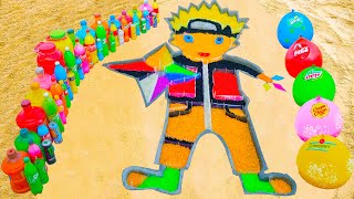 How to make Rainbow Naruto with Orbeez Big Balloons of Fanta CocaCola vs Mentos amp Popular Sodas [upl. by Laven]