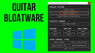 COMO ELIMINAR BLOATWARE EN WINDOWS 10 2023 [upl. by Aphra166]